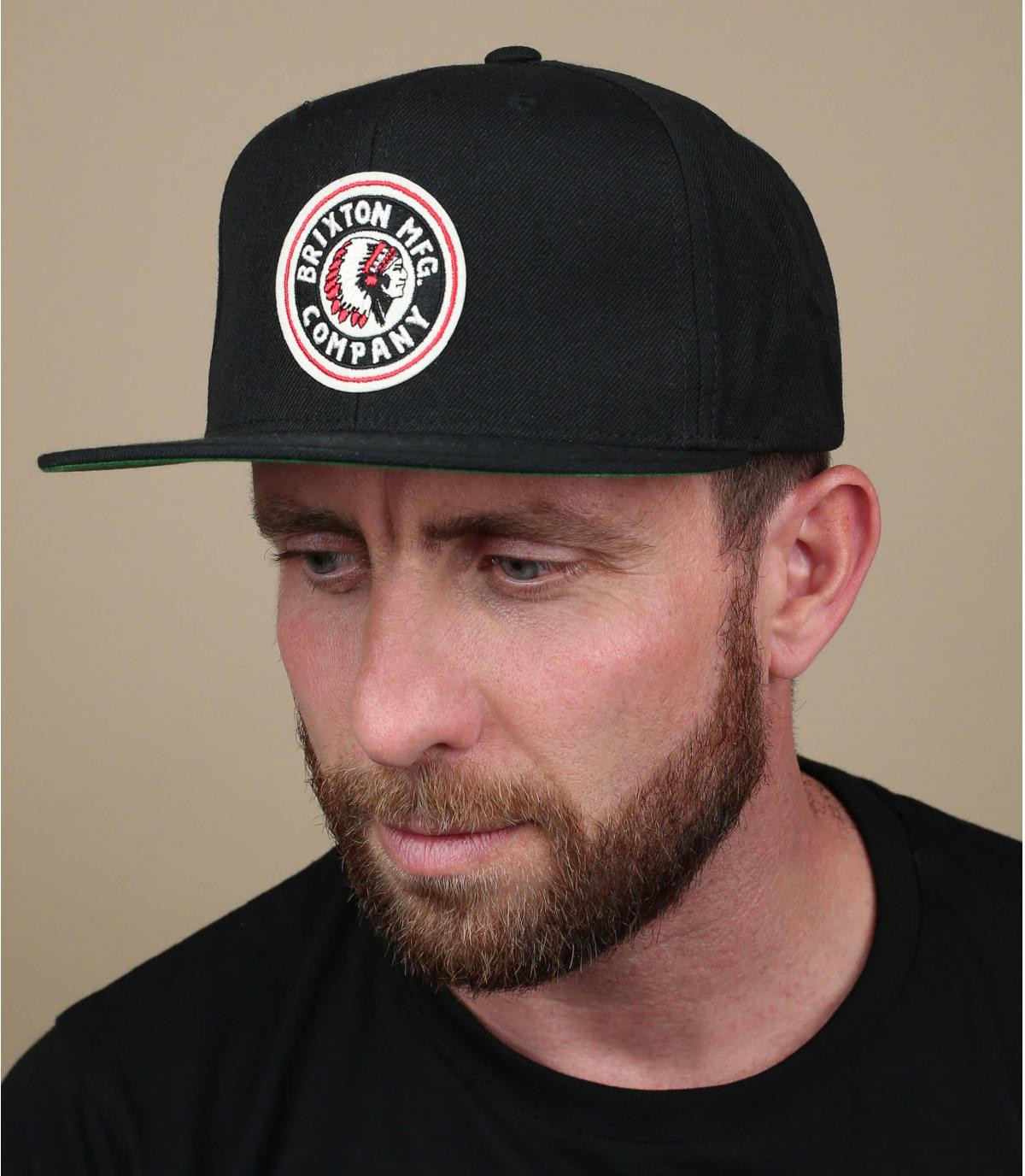 snapback schwarz Patch Brixton Rival black snapback schwarz Patch Brixton Rival black